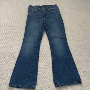 Aeropostale Dark Blue Wide Lowrise Flare Leg Jeans